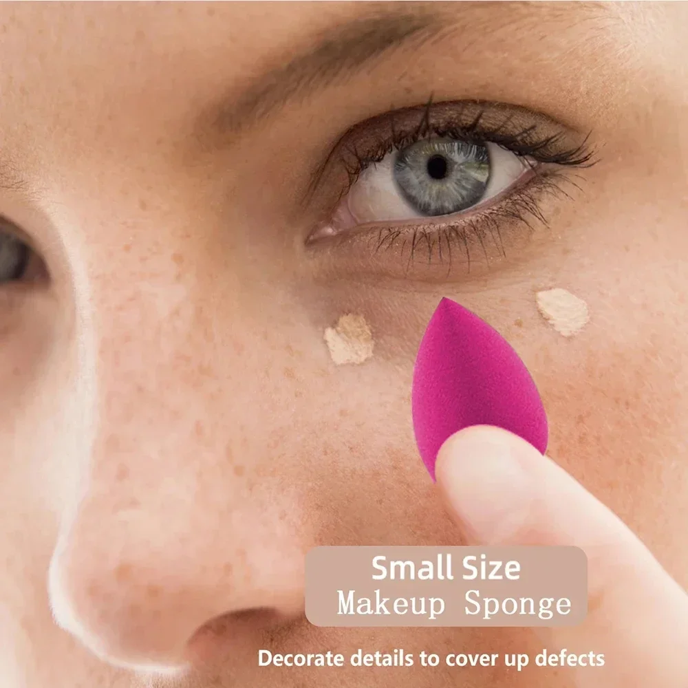 20pcs Rose red Makeup Tools Kit Makeup Sponge Finger Puff Air Cushion Headband Wristband Makeup Remover Puff Holiday Gift