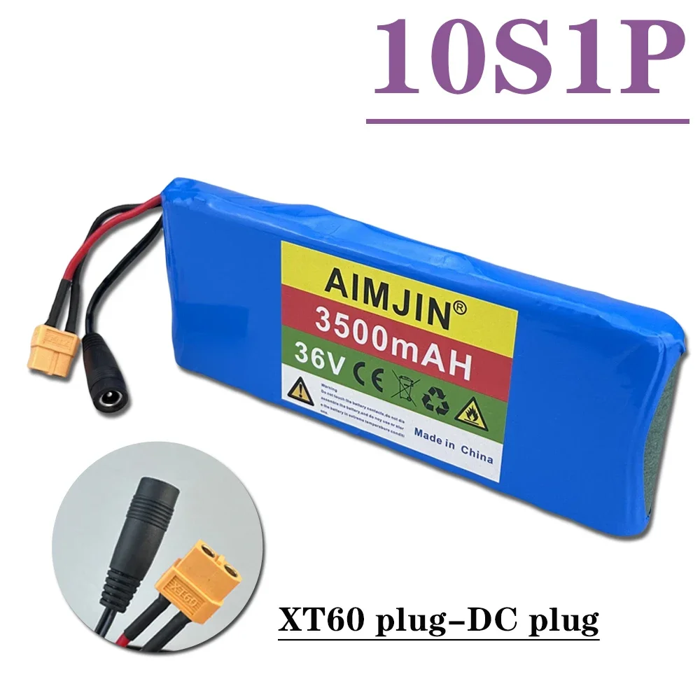 18650 Rechargeable high-quality 10S1P 36V 3500mAh Lithium Battery Pack 20A High Power 3.5Ah Suitable for Built in BMS