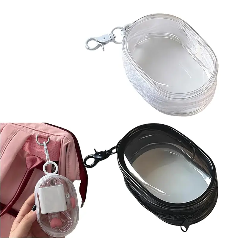 Multi-purpose storage pouch Data cables, lipstick, lip balm Essential travel items Charger cable organiser Keyring attachment