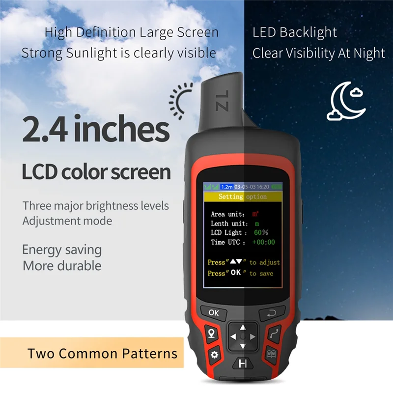 AT19-ZL166 For Ranches, Garden, Farmland GPS Handheld Land Meter High Precision GPS Surveying Equipment For Area Measurement