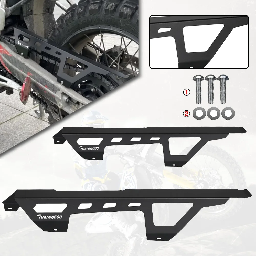 For Aprilia Tuareg 660 ABS 2022 2023 2024 Motorcycle Accessories Chain Guard Chain Protection Chain Cover Stainless Steel Guard