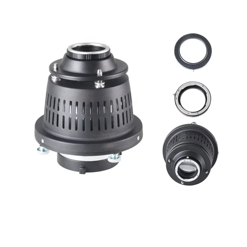 Fotografia cônica estúdio Strobe Flash Light, Snoot Refletor, Filtros de cor, Effect Card