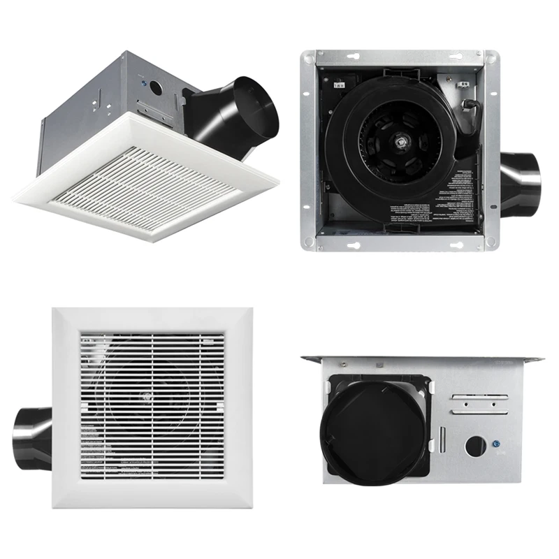 Ultra Quiet Bathroom Exhaust-fans with Humidity Sensors Delay Timer Powerful Ventilation Fan for Kitchen Laundry Pet Area Toilet view 5