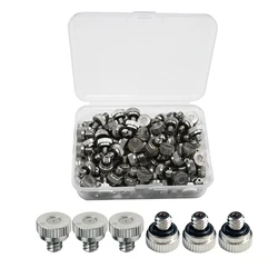 50PCS Nickel Plated Atomizing Nozzle 0.3mm Orifice Outdoor Cooling System Atomizing Nozzle Garden Watering Irrigation