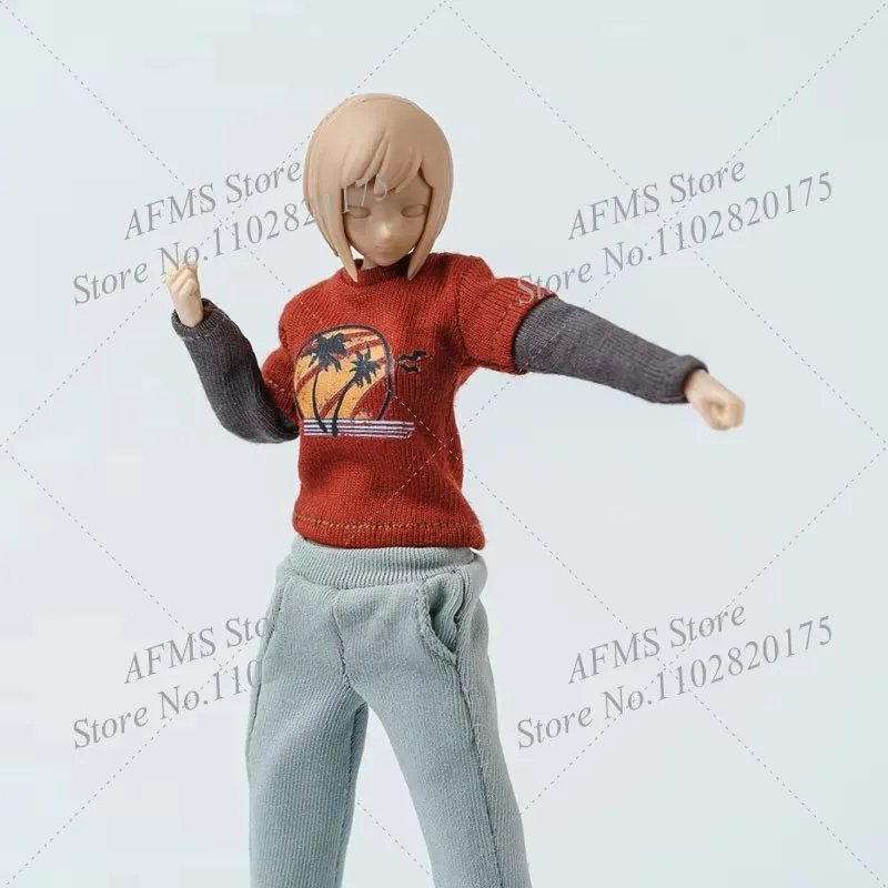 Figura coleccionable a escala 1/12, jersey de Ellie, Top de retazos estampado de manga larga, figura de acción de soldado para mujer de 6"