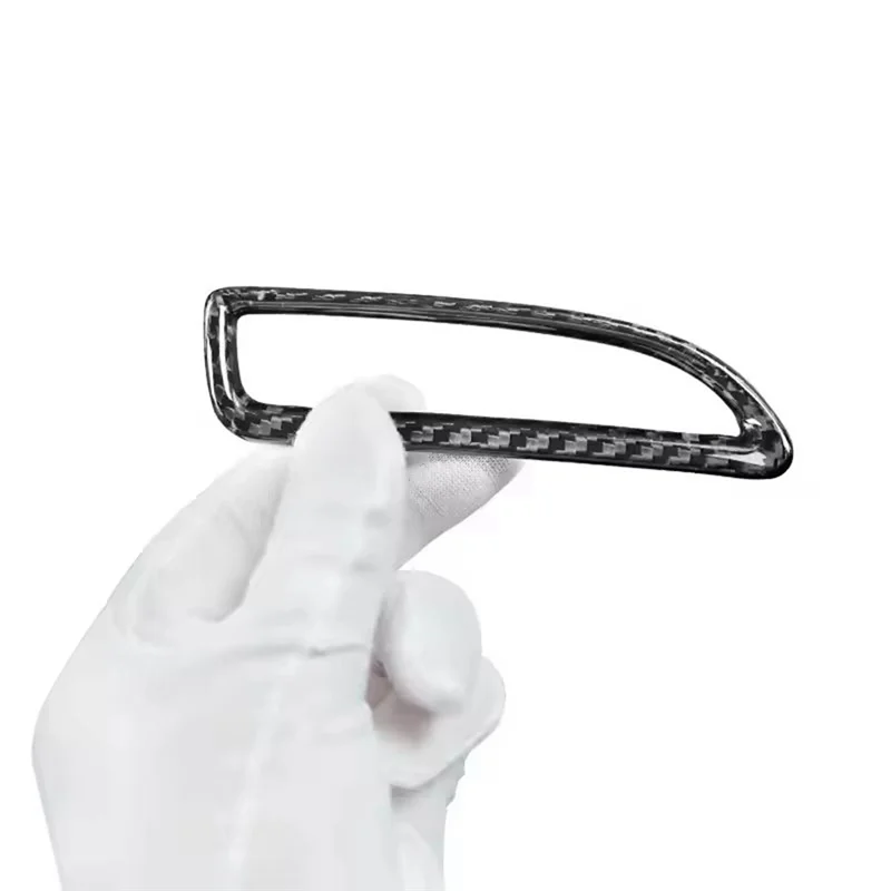 

Автомобильные аксессуары из настоящего углеродного волокна, накладка на рамку задней противотуманной фары-маленькая декоративная защита для Fiat 595 2016 +-A02G