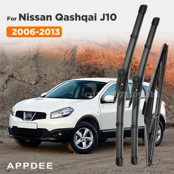 Wiper Front & Rear Wiper Blades Set For Nissan Qashqai J10 2006 2007 2008 2009 2010 2011 2012 2013 Windshield Wiper 24