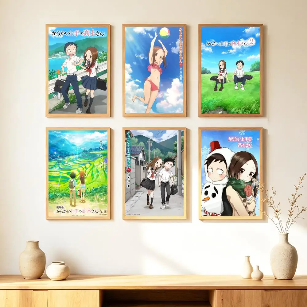 anime Teasing Master Takagi-san Poster HD Poster Warm Home Decoration Suitable for Bedroom and Living Room Gifts Giving