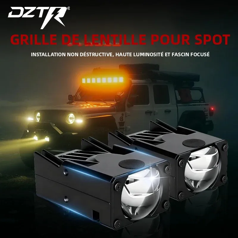 Projecteurs LED pour calandre de voiture, phares avant 280W pour moto, VTT, UTV, lentille de projecteur, antibrouillard tout-terrain 68000LM avec ventilateur haute puissance