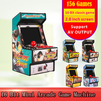 Mini Arcade Handheld Game Console 2.8 Inch Screen Built in 156 Retro Games 16 Bit Portable Video Game Console For Sega AV Output