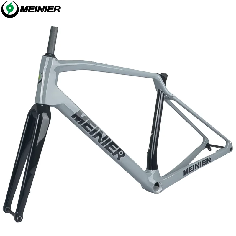 Carbon gravel frameset T1000 Carbon Gravel Frame Flat Mount Disc Brake Threaded T47 Internal Cable Gravel Road Bike Frames