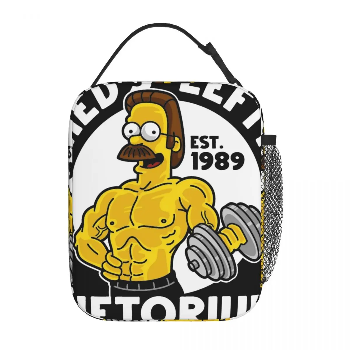 

Ned's Lefty Liftorium Simpsons Insulated Lunch Bag Cooler Meal Container High Capacity Tote Lunch Box Men Women Office Picnic