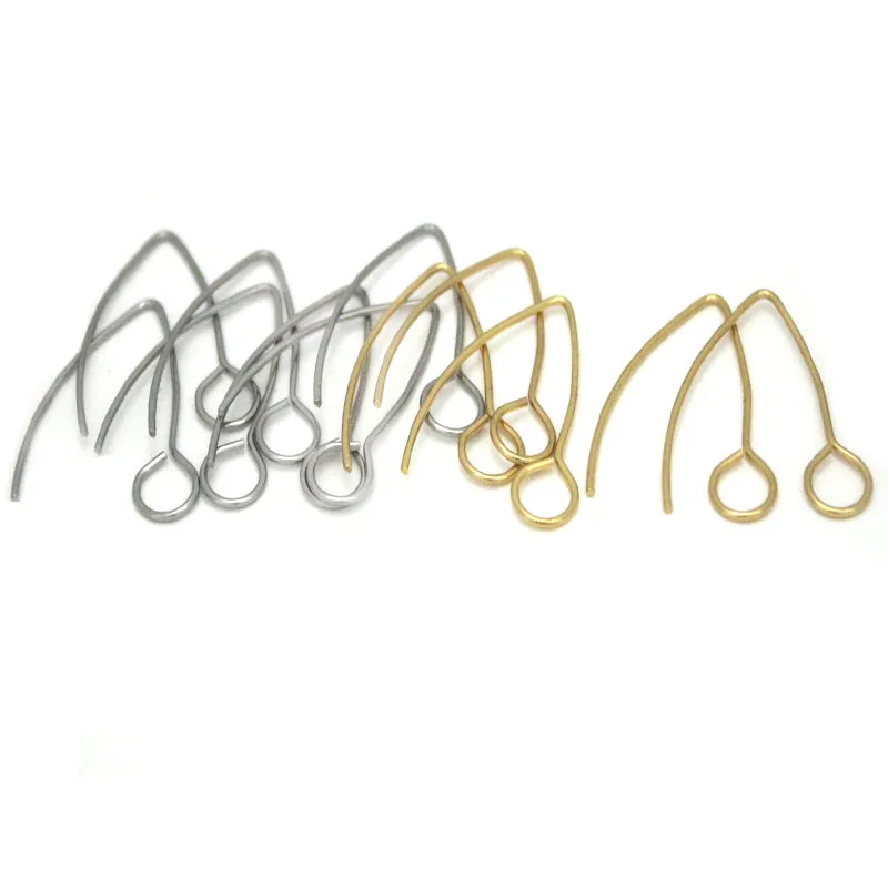 

50pcs 316 Stainless Steel Earring Hooks Hypo Allergenic Earrings Clasp Ear Wires For Jewelry Making DIY Handcrafted Accessories