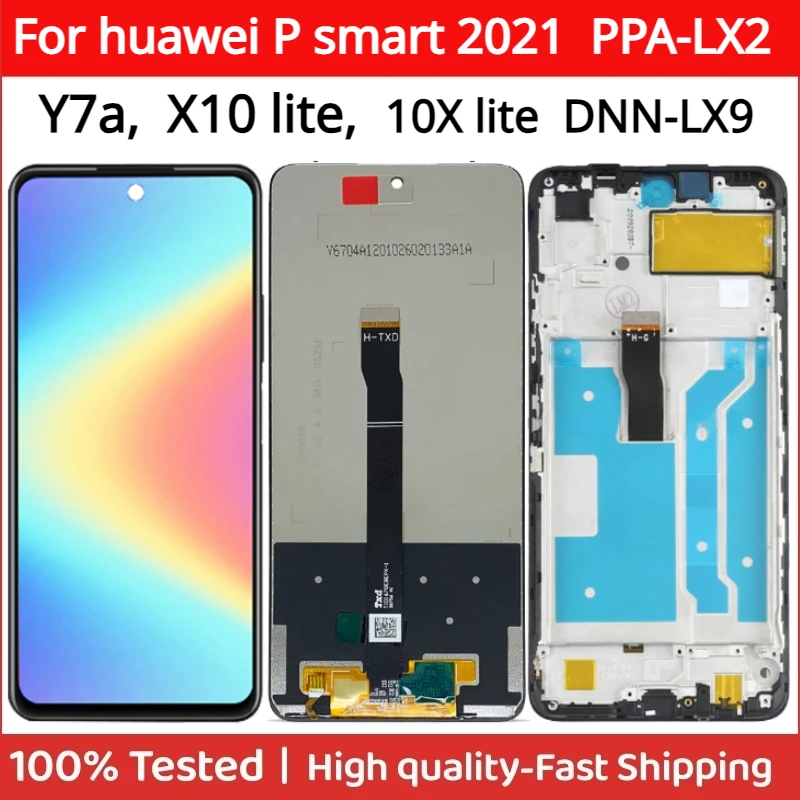 

6.67" IPS Display For Huawei Y7A Honor 10X lite DNN-LX9 LCD Display Touch Screen Digitizer For Huawei P Smart 2021 LCD