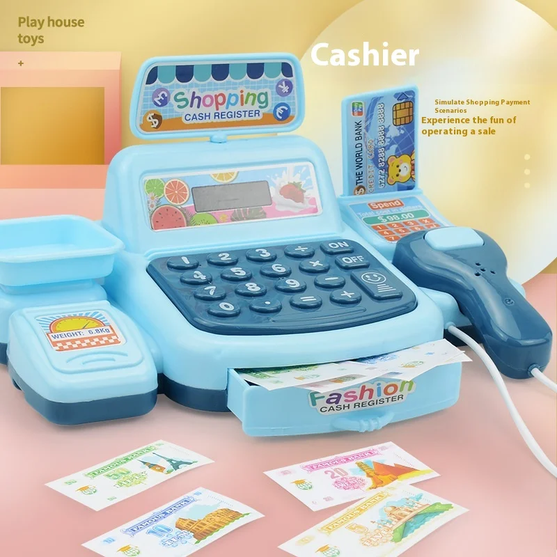 

Children's Simulation Supermarket Cash Register Play Every Family Toys Mini Convenience Store Cash Register Model