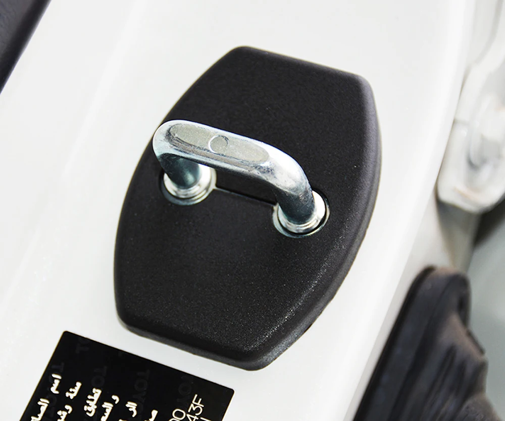 8Pcs Car Door Lock Cover Door Stopper Covers for Toyota Yaris Highlander Prado Prius Corolla Camry Rav4 Reiz Vois Accessories view 5