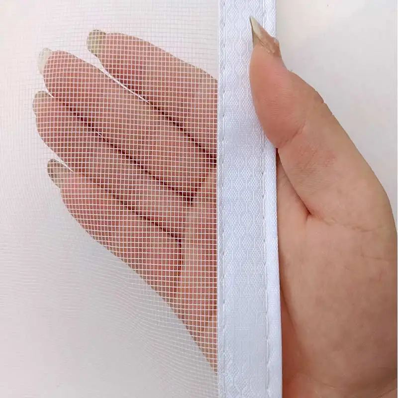 Household encrypted mosquito and insect proof mesh partition door curtain magnetic suction self-adhesive easy installation