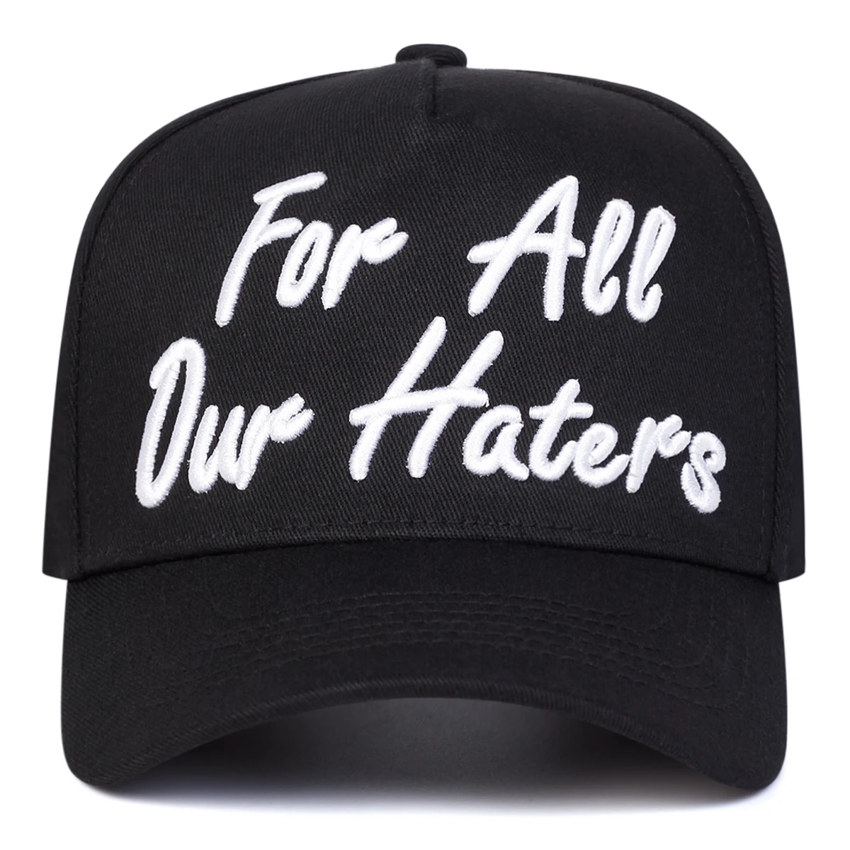 Unisex FÜR ALLE UNSEREN HATERS Baseballkappen mit Stickerei, Frühling und Herbst, verstellbare Freizeithüte für den Außenbereich, Sonnenschutzhut, Sportkappe – Detail 2