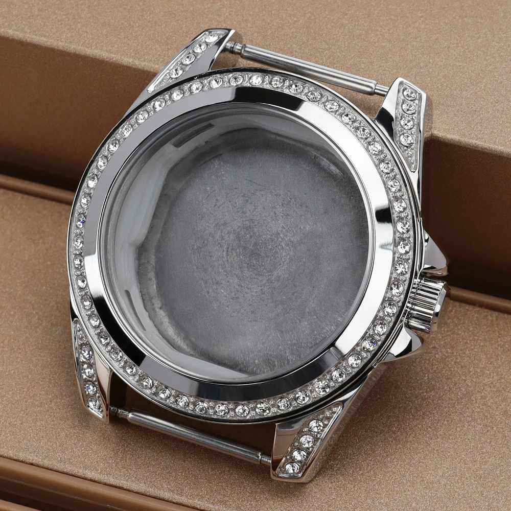 32mm Women’s Watch Case Stainless Steel For VX3J Miyota 6P29 Quartz Movements Silver Watch Modified Accessorie Parts 26mm Dial