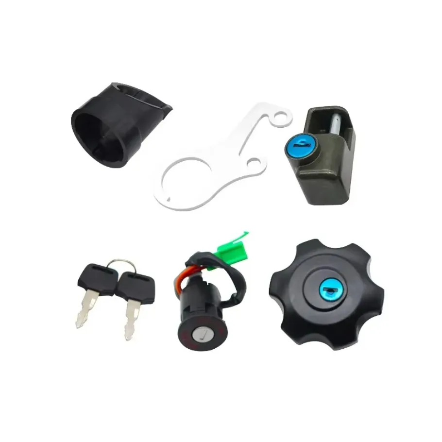 Motorcycle Ignition Switch Fuel Gas Cap Seat Lock Key Kit 37101-29811 37110-29fa0 Fit For Suzuki Drz400 Drz400SM Replaces 1SET