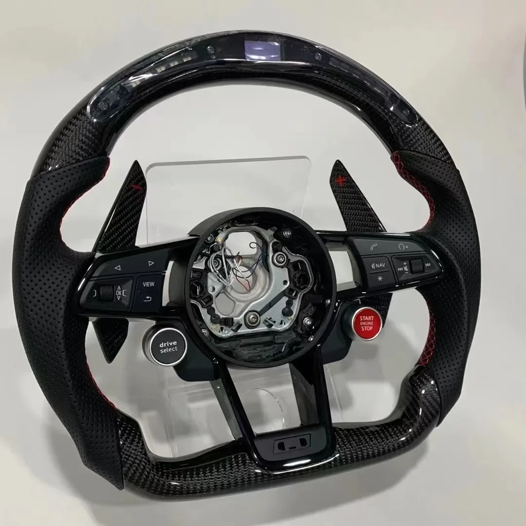 

Forged Carbon Fiber Steering Wheel For AUDI A5 A6 A7 A8 A9 Q5 Q7 Q8 Rs5 Rs6 Rs7 TT R8 LED Steering Wheels