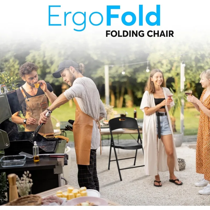 Indoor Outdoor Plastic Commercial Stackable Foldable Guest Chairs for Events Office Wedding Party Picnic Kitchen Dining