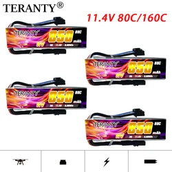 TREANTY 3S 11.4V 850mAh 80C/160C bateria LiPo do TINY8X Blade Inductrix FPV QX2 120S Beta75S dron z wtyczką XT30