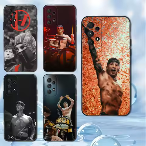 T-Twenty One Pilots Phone Case For Samsung Galaxy A13,A21s,A22,A31,A32,A52,A53,A71,A80, Soft Black Cover