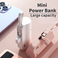 High Quality Mini Power Bank 5000mAh Portable Charger for IPhone 15/14/13 Pro Max & Samsung/Xiaomi - External Battery PowerBank