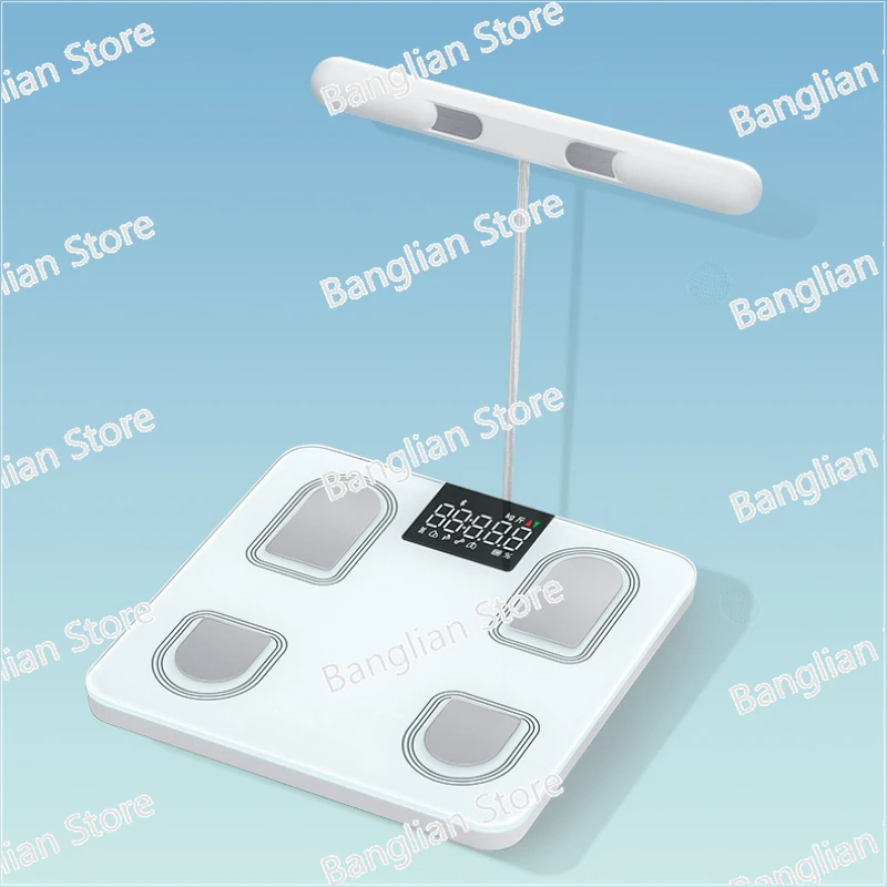 

Advanced Body Fat Analysis Scale-Magnetic Handle LED Display Accurate Measurement Loss Tracking Smart Fitness Assessment Tool