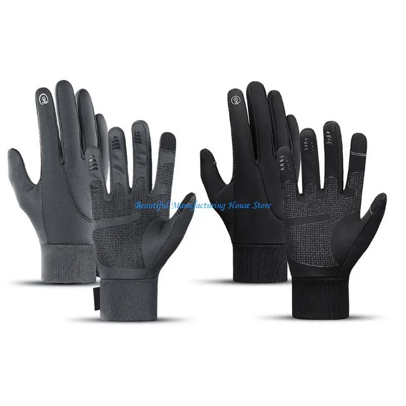

E56A Winter Waterproof Gloves Adult Sports Thicken Gloves for Outdoor Cycling Skiing
