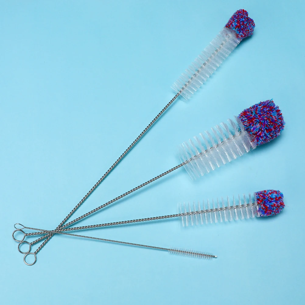 

4pcs Kettle Brush Long Handle Bottle Cleaning Tool Lightweight Space-Saving Multifunctional Household Cleaning Supplies Toilet