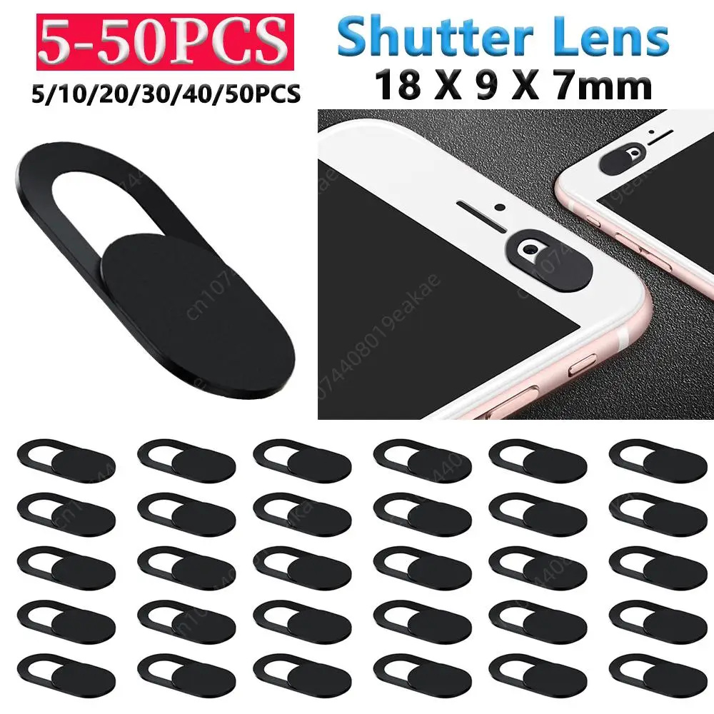 5-50 Stück Universal Webcam Cover Slider Anti-Spy-Kamera Shutter Objektive Datenschutz Aufkleber für Handy Laptop PC Tablet 18x9x7mm