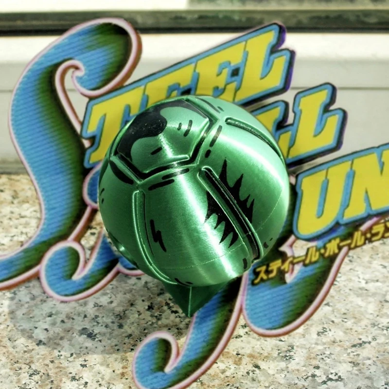 

Anime STEEL BALL RUN SBR Julius Caesar Zeppeli Steel Ball Run Cosplay Prop Model Fingertip Ball Toy Carnival Party Accessory