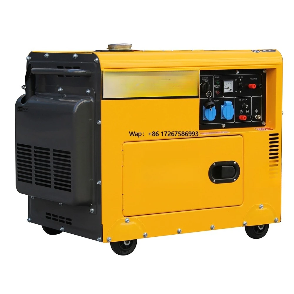 

Высококачественный трехфазный бесшумный электрогенератор Hiearns 5 кВА