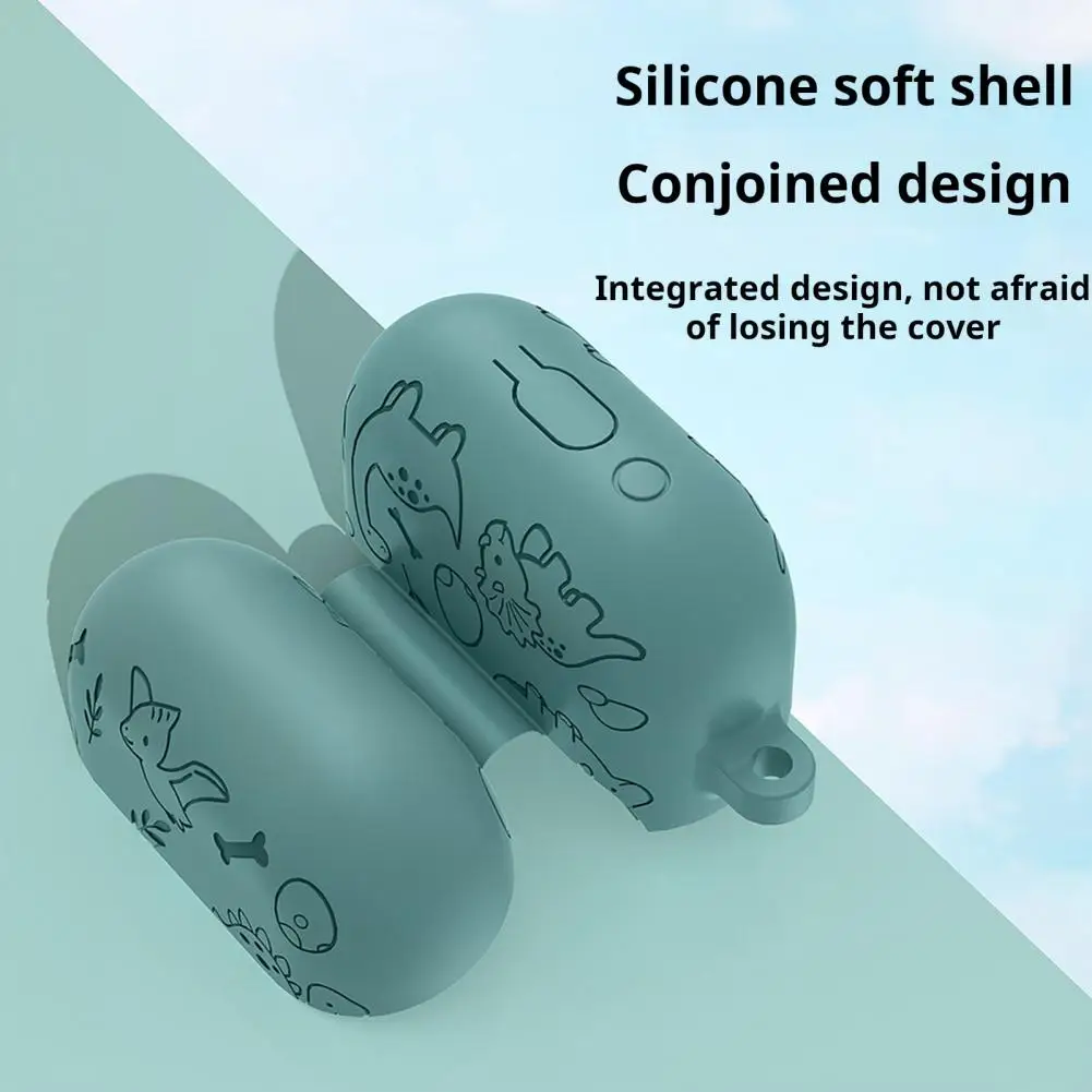 Liquid Silicone Earphone Case Fit Earphone Sleeve Shockproof Silicone Protective Covers for Samsung Buds 3/3 Pro Impact