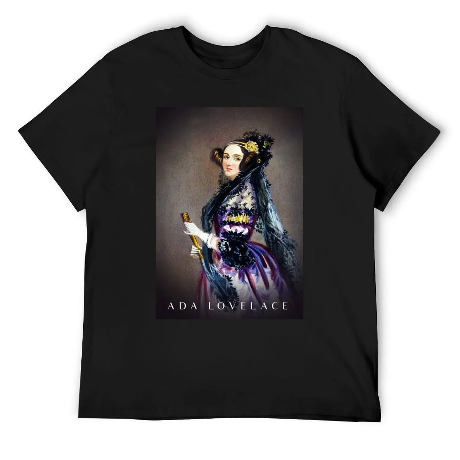 Ada Lovelace Portrait Female Coder Programmer Scientist T-Shirt Aesthetic clothing vintage t shirts heavyweight t shirts for men