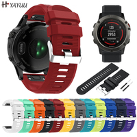 YAYUU Watch Strap for Garmin Fenix 5X Plus Band Quick-Fit Silicone Bands for Fenix 5X/Fenix 6X/Fenix 6X Pro/Fenix 7X/Fenix 3