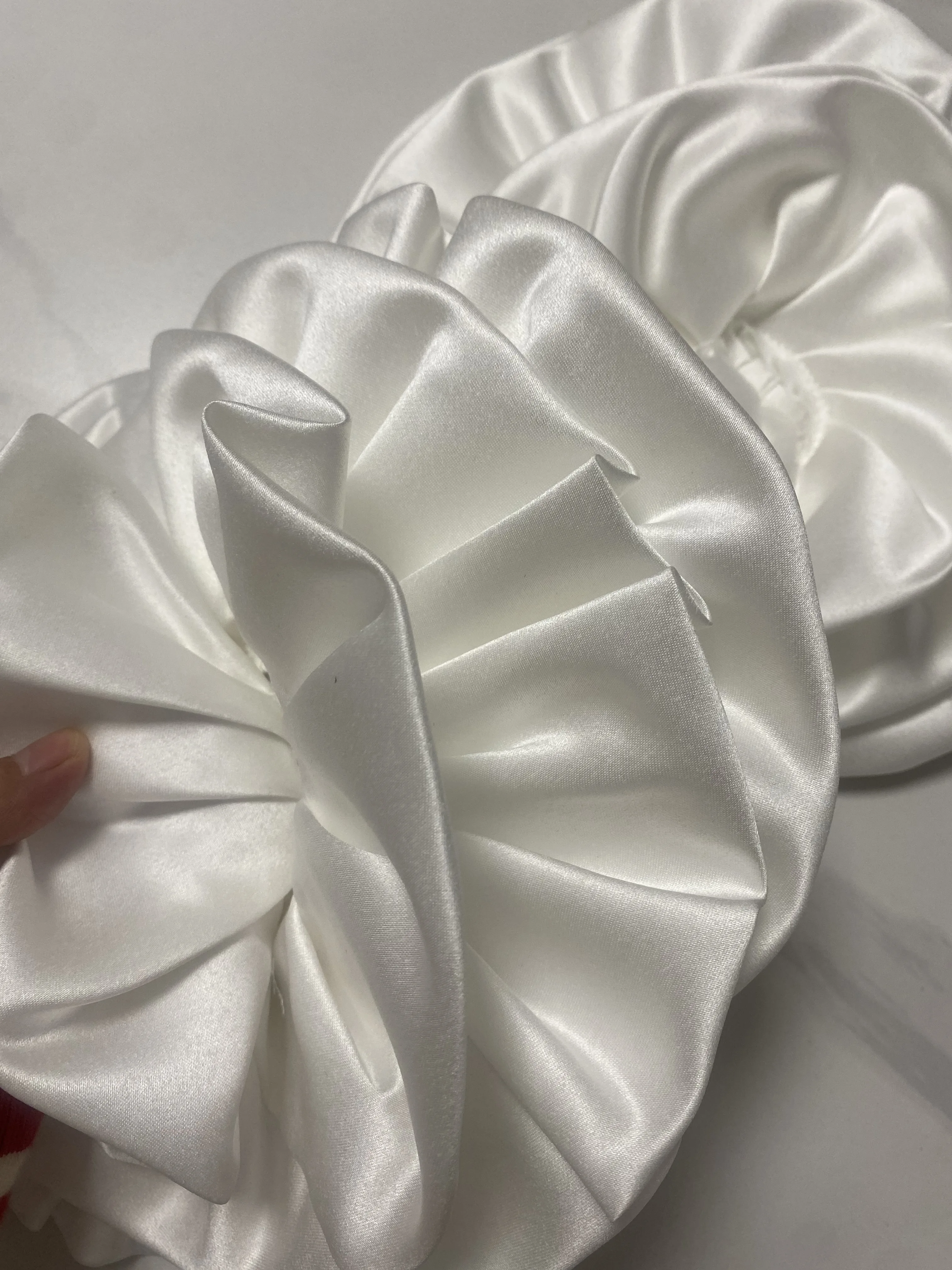 Women\'s Elegant Designer White Black Red Satin Flower Female Vintage Photography Formal Dress Performance Party Glove R2208