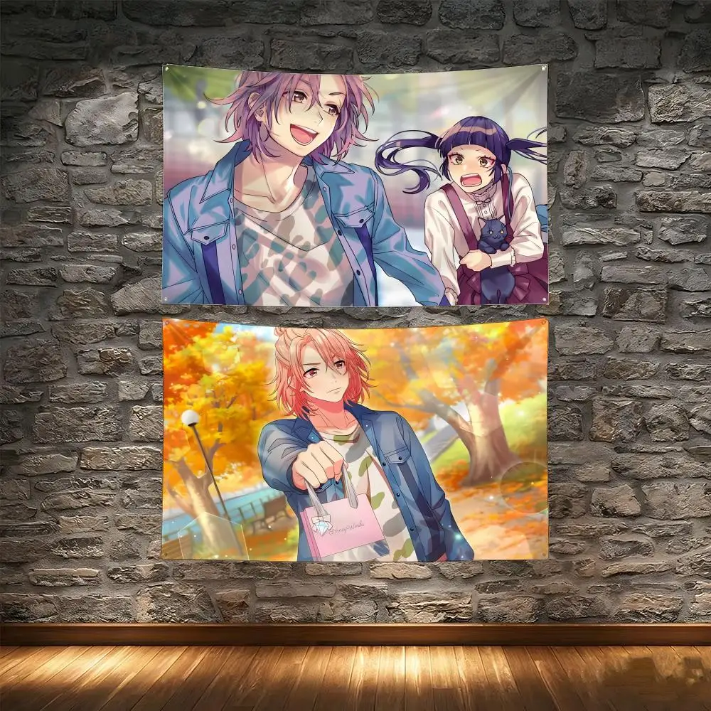 Anime C-CE Committee Love Series Flags Tapestry Creative Pattern Photo Living Room Wall Art Party Outdoor Decor