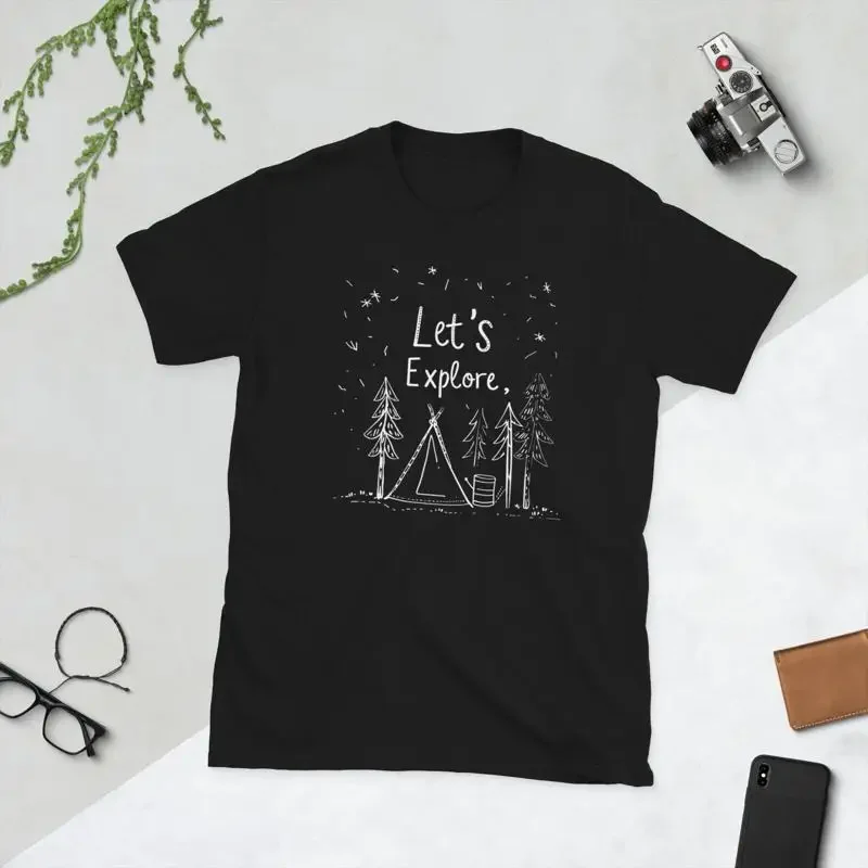 Let's Explore Camping T Shirt Cute Outdoor Adventure Lover 32