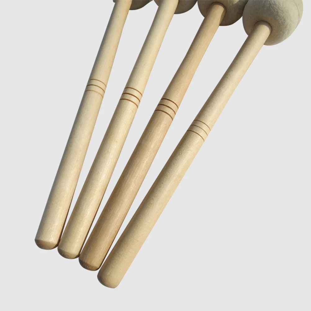 

1pcs Wool Felt Snare Drum Beater Maple Wood Handle Durable Replacement Accessory For Drum Enthusiasts Music Instrument Parts