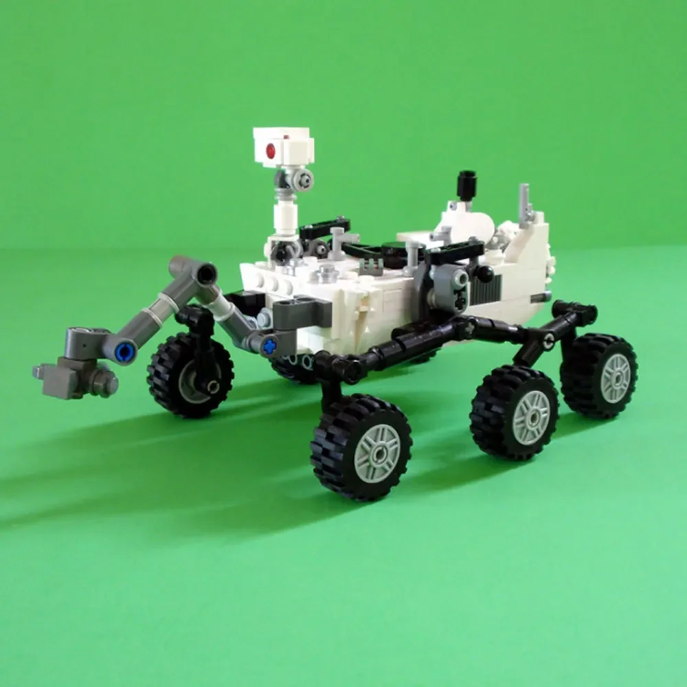 MOC-0271 Space Exploration Mars Rover Building Blocks Kit Mars Science Laboratory pettory Rover Lander Model DIY Kids Toy Gift