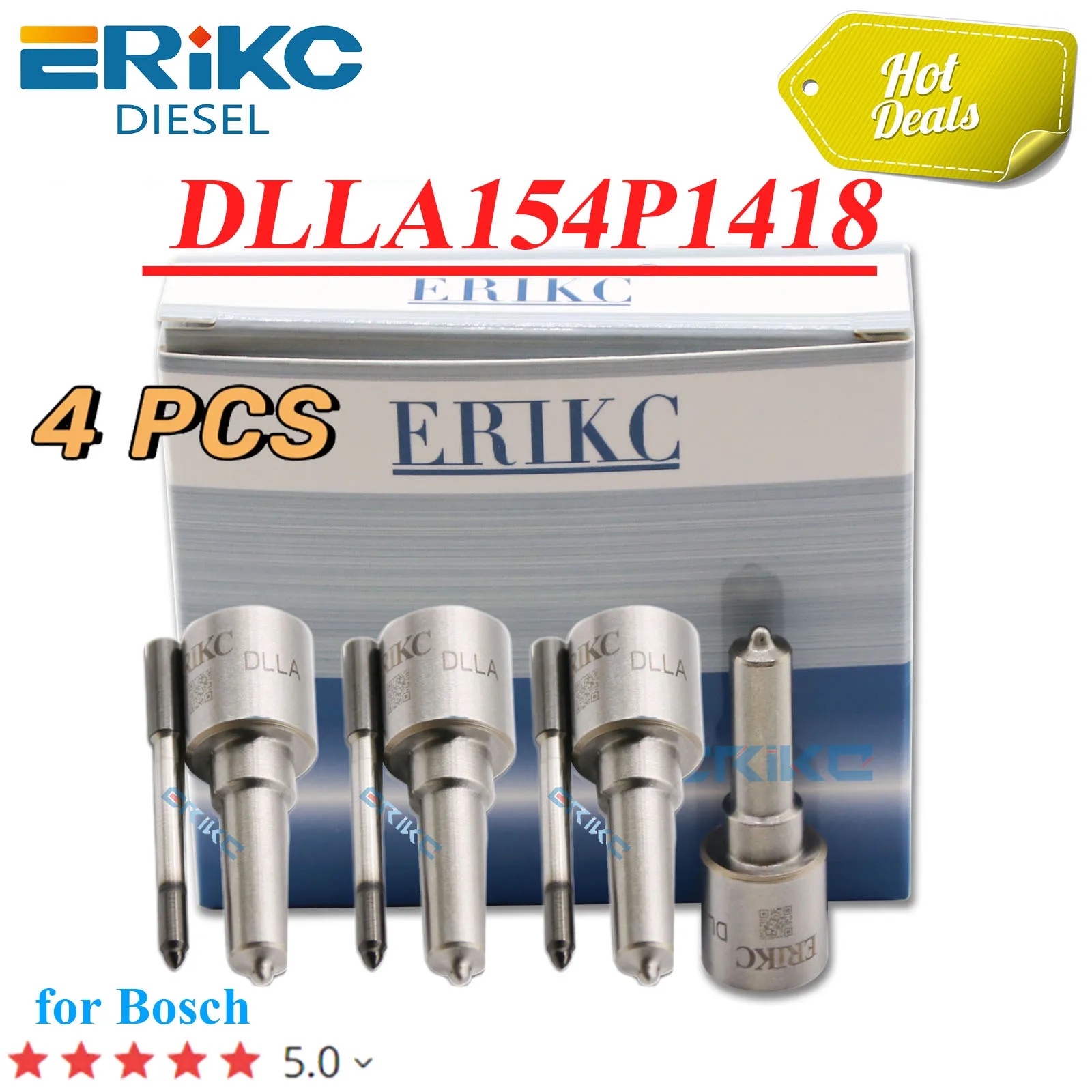 4PC 0445120026 / 0445120045 Diesel Injector Nozzle DLLA154P1418  0433171879 Common Rail Sprayer For 0986435558 51101006050