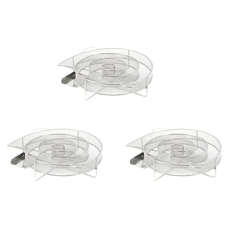 

J1UL1N 3X Cold Smoke Generator For BBQ Grill Or Smoker Wood Dust Hot And Cold Smoking Salmon Meat Burn Stainless