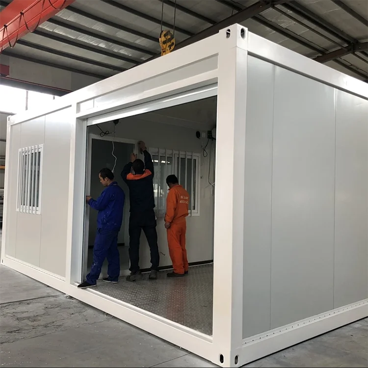 Custom Garage  Entry Prefabricated Container Small Homes  Bathroom Modern Prefab Flat Pack Tiny Houses with One Two Bedroom