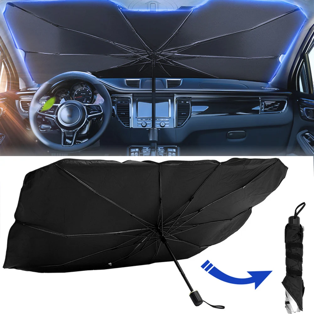 Parasol de coche Protector Parasol parabrisas visera cubierta de visera para Peugeot 206 207 307 301 308 408 3008 508 W212 W205