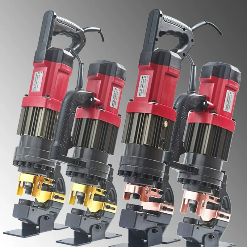 

Electric Hydraulic Punching Machine Angle iron Angle steel Puncher Portable Channel Steel Copper Aluminum Plate Punching Tool