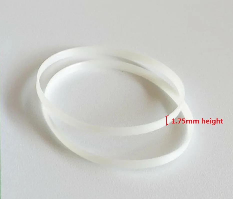 1.75mm Height Waterproof Watch Glass Gasket 16mm to 40mm Diameter Plastic I-ring 0.4mm Width Seal for Watch Crystal W0302