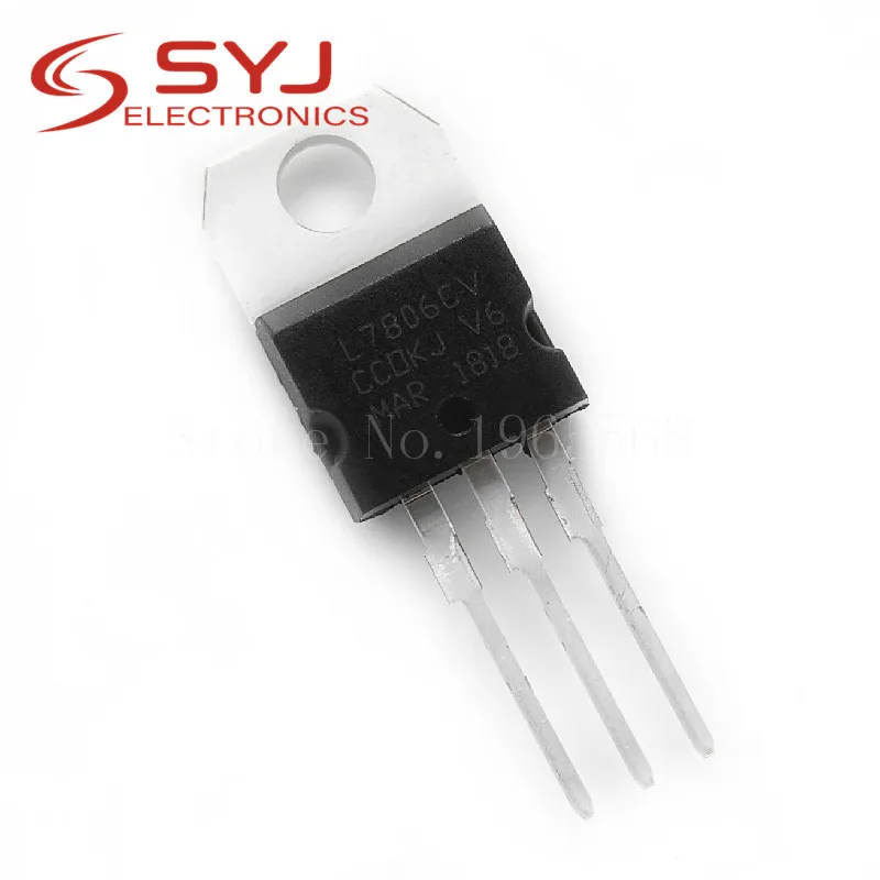 10pcs/lot L7806CV L7806 KA7806 MC7806 Voltage Regulator 6V 1.2-1.5A TO-220 new original In Stock